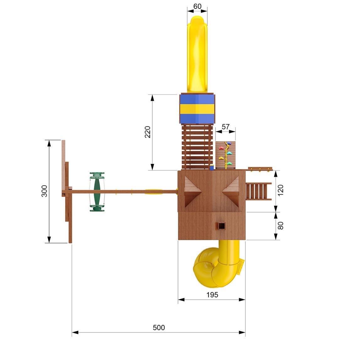 Детский игровой комплекс New Sunrise Форт Де Люкс-2